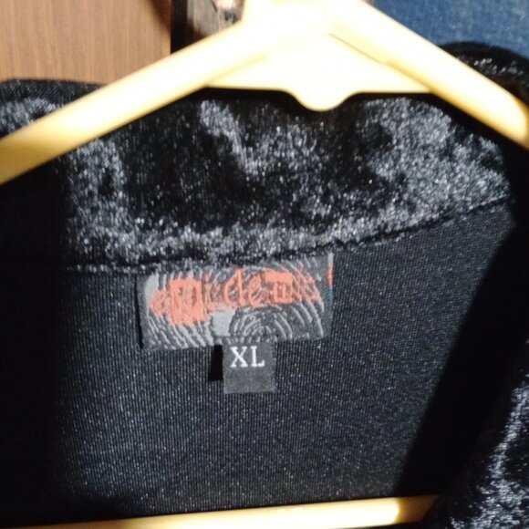 Velour Zebra Print Panel Lounge Shirt - Picture 2 of 2